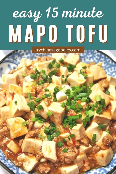 Mopo Tofu Recipe, Tofu Thai Recipes, Mapo Tofu Recipe Japanese, Best Tofu Recipes Healthy, Mabo Tofu Recipe, Mapu Tofu Recipes, Mapu Tofu, Ma Po Tofu Recipe, Pork Tofu Recipe