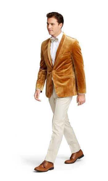 Suit & Tuxedo Rentals - Online and In-Store | Friar Tux Festive Gold Wedding Tuxedo, Luxury Gold Tuxedo Suit, Luxury Tailored Gold Tuxedo, Gold Velvet Tuxedo Jacket, Luxury Gold Semi-formal Tuxedo, Tuxedo Coat, Suit Tuxedo, Gray Wool Coat, Velvet Shawl