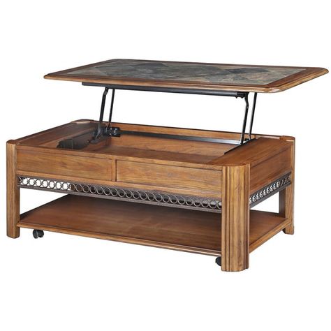 Madison Rustic Warm Nutmeg Lift Top Coffee Table with Casters Coffee Table On Wheels, Wood Lift Top Coffee Table, White Coffee Table Modern, Coffee Table With Casters, Table On Wheels, Madison Brown, Coffee Table With Wheels, Top Cocktails, Coffee Tables For Sale