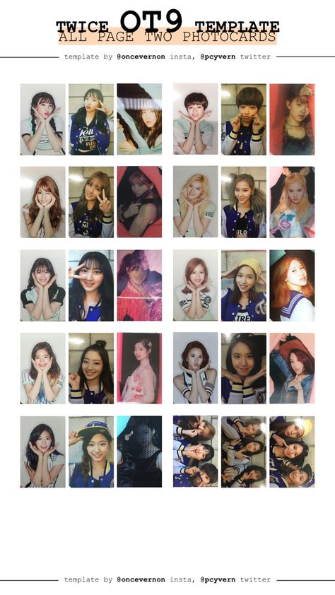 Photocards Template, Twice Group, Photocard Template, Twice Album, Twice Korean, 17 Kpop, Photo Card Template, Pop Albums, Twice Kpop