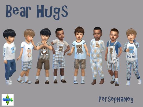 http://persephaney.tumblr.com/post/159320877639/clothing-set-for-male-toddlers-3-set-includes-4 Sims 4 Cc Child Clothes, Sims 4 Cc Child, Toddler Clothes Boy, Toddler Cc Sims 4, Sims 4 Toddler Clothes, Sims 4 Male Clothes, Sims Baby, Sims 4 Traits, Sims 4 Cc Kids Clothing