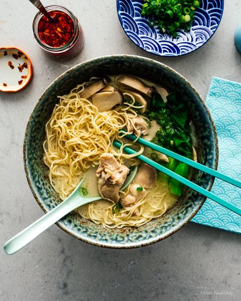 15 Minute Miso Coconut Chicken Ramen Recipe · i am a food blog i am a food blog Chicken Ramen Recipe, Chicken Ramen, Ramen Recipe, Dump Dinners, Quick And Easy Soup, Fall Soup Recipes, Fall Soup, Coconut Milk Recipes, Instant Pot Soup Recipes