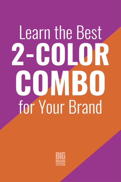 Big Brand System’s simple way for picking two main brand colors means you’re just a few tips and two colors away from better branding. If you’re ready to learn what it takes to implement brand-changing color strategy that leads to the best two-color combo for your brand, click this pin to read all about it. #diydesign #designtips #onlinebusiness #theimagelab Brand Colors Inspiration, Social Media Images Design, Marketing Calendar Template, Brand System, Brand Palette, Marketing Calendar, Branding Tools, Branding Resources, Branding Tips