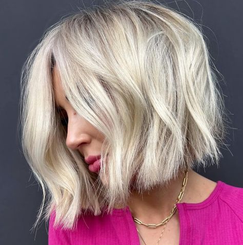 3 Hairstyles, Bob Hairstyle Ideas, Hairstyles Trending, Choppy Bob Haircuts, Textured Haircut, Trending On Pinterest, Cool Blonde Hair, Bob Hairstyles For Thick, Choppy Bob