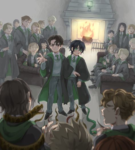 Deathly green eyes - Smolangryslytherin - Harry Potter - J. K. Rowling [Archive of Our Own] Dark Harry, Harry Porter, Harry Potter Illustrations, Severus Rogue, Cute Harry Potter, Harry Potter Wizard, Gay Harry Potter, Buku Harry Potter, Theme Harry Potter