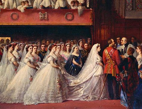 Queen Victoria Wedding Dress, Queen Victoria Wedding, Queen Victoria's Daughters, Princess Helena, Queen Victoria And Prince Albert, Prins Albert, Era Victoria, King George Ii, Queen Victoria Family