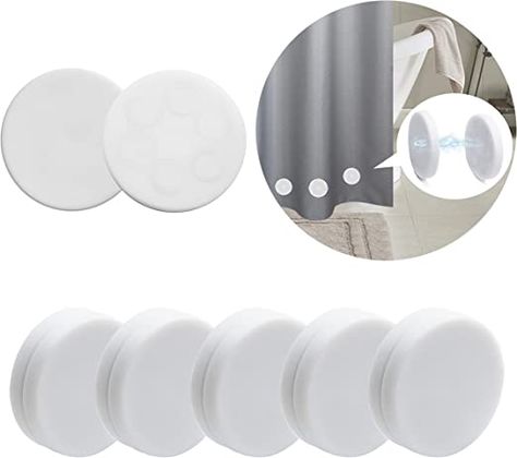 Amazon.com: Spidfee Magnetic Shower Curtain Weights, 12 Pieces Rubber Wrapped Heavy Duty Curtain Liner Weights Added Weight Stop Curtain Liner from Blowing Works for Bathroom Liner Outdoor Curtain Flag - 6 Pairs : Home & Kitchen Shower Curtain Weights, Curtain Weights, Curtain White, Magnetic Curtain, Shower Hooks, Outdoor Curtains, White Curtains, Home Kitchen, Shower Curtain