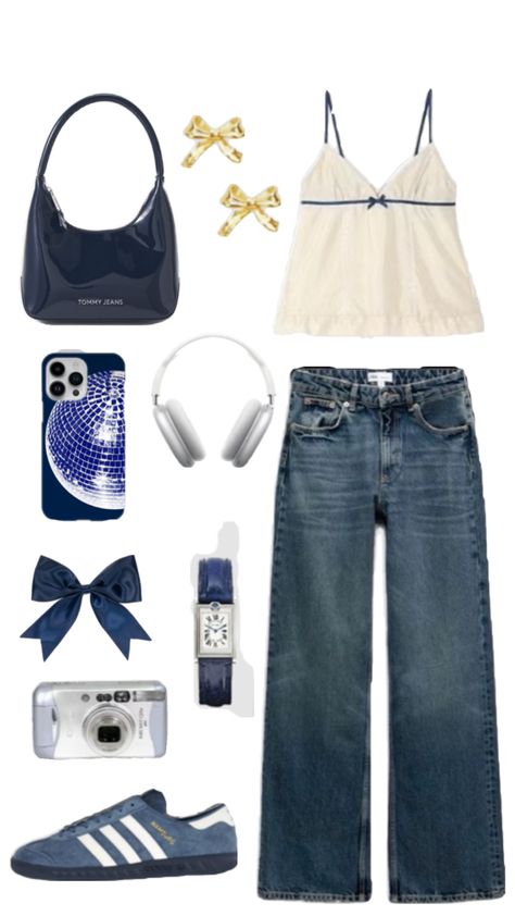 Outfit Ideas Layout, Clothes Layout, Outfit Navy, Outfit Layout, Fits Clothes, Mode Ootd, Stockholm Fashion, Navy Shoes, Young Fashion