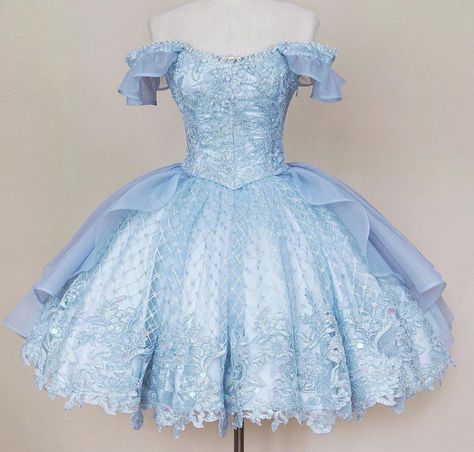 Blue Dama Dresses, Butterfly Wedding Dress, Fancy Short Dresses, Red Quinceanera Dresses, Festival Attire, Quinceanera Dresses Blue, Dama Dresses, Prom Looks, Pretty Prom Dresses