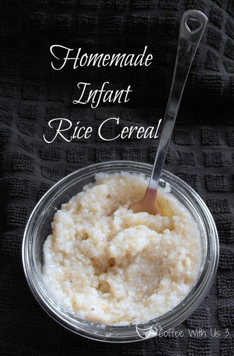 Rice Cereal Bowl Homemade Rice Cereal, Cereal Homemade, Homemade Baby Food Combinations, Homemade Baby Food Storage, Snacks Homemade, Sweet Potato Baby Food, Homemade Baby Food Recipes, Baby Food Combinations, Baby Food By Age