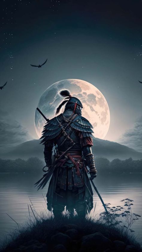 The Knight Supervisor Samurai IPhone Wallpaper HD - IPhone Wallpapers : iPhone Wallpapers Samurai Iphone Wallpaper, Lone Samurai, Standing On A Cliff, Side Ideas, Samurai Illustration, Japanese Art Samurai, Samurai Wallpaper, Iphone Wallpaper Hd, Chinese Warrior