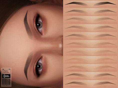 Sims4 Cc Face Details, Ts4 Cc Eyebrows, Cosimetic's Sims 4, Cc Face, The Sims 4 Pack, Sims 4 Nails, Sims 4 Cc Eyes, Sims 4 Tsr, Die Sims 4