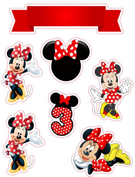 Jul 22, 2019 - This Pin was discovered by ELAINE COSTA. Discover (and save!) your own Pins on Pinterest Minnie Mouse Pics, Minnie Mouse Template, Minnie Mouse Printables, Minnie Mouse Cupcake Toppers, Mickey Mouse Cake Topper, Miki Mouse, Minnie Mouse Stickers, Mickey Mouse Birthday Decorations, Minnie Mouse Decorations