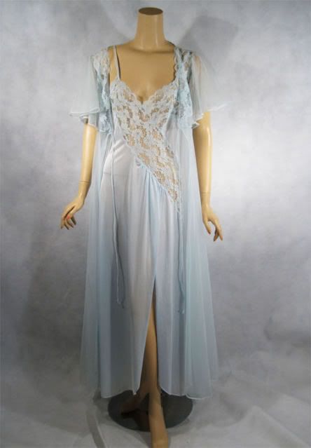 Delicate pale blue vintage night gown 1940s Nightgown, Night Gown Sleep, Blue Nightgown, Sleeping Gown, Wedding Night Lingerie, Vintage Night, Night Gowns, Peignoir Sets, Vintage Nightgown