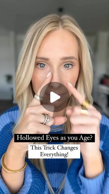 Lauren Hale on Instagram: "‼️As we age, we loose the fullness under the eye. Our undereye skin can “deflate” which makes our tear troughs more prominent and our undereyes more tired.  Here’s what to do about it👇🏼👇🏼  1. Use a color corrector to correct any discoloration  2. Take a foundation shade 1 shade darker than your skin tone and trace the inner divot of the tear trough 3. Take a concealer shade 2 shades lighter than your skin tone and trace the outer edge of the tear trough. 4. Blend 5. Use a pink powder and press it onto the tear triugh to set & brighten  Who’s trying this? Press the 🩷 and tell me 👇🏼👇🏼 if this was helpful!  💄Follow for more makeup tips made for mature skin!!  #matureskin #undereyefiller #undereyeconcealer #undereyewrinkles #tiredeyes #makeupformatureskin # How To Get Rid Of Tear Troughs, Under Eye Fillers, 40 Makeup, Tear Trough, Pink Powder, Foundation Shade, Concealer Shades, Under Eye Wrinkles, Under Eye Concealer