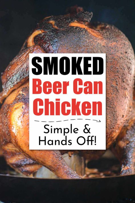 Smoked Beer Can Chicken Smoked Beer Can Chicken, Perfect Grilled Chicken, Can Of Beer, Big Green Egg Grill, Green Egg Grill, Chicken Roaster, Egg Grill, Can Chicken Recipes, Bbq Recipe