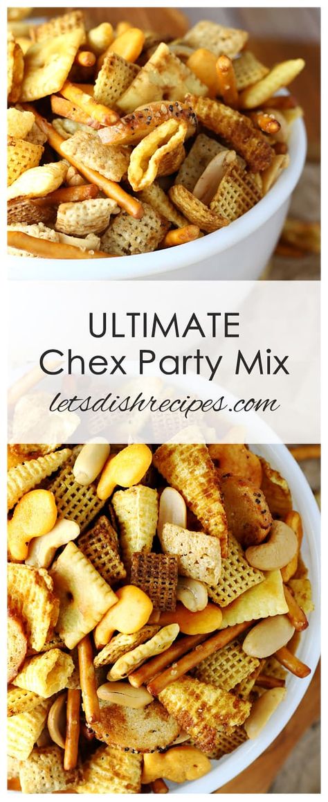 Chex Party Mix Recipe, Chex Recipes, Sweet Chex, Party Mix Recipe, Mom Meals, Chex Party Mix, Simple Snacks, Pretzel Snacks, Vegetarian Christmas