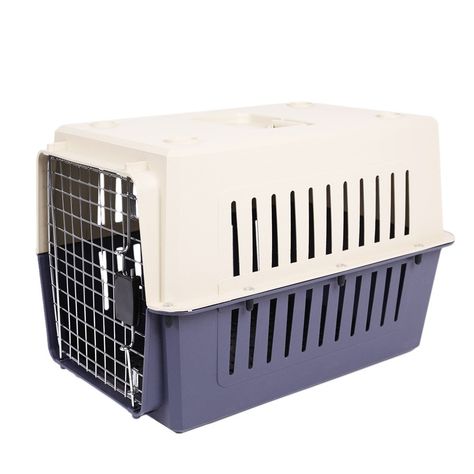 Livebest Portable Side Opening Pet Cat Carrier Crate Outdoor Kennel Car Travel Box for Small Animals Outdoor Kennel, Airline Pet Carrier, Cat Crate, Plastic Crates, Cat Cages, Dog Kennel Outdoor, Travel Carrier, Travel Box, Pet Crate