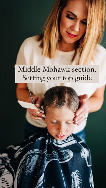 Mohawk Cut, Mohawk Haircut, Little Boy Hairstyles, Scissor Cut, Diy Haircut, Cut Top, Boys Haircuts, Boy Hairstyles, Hair Makeup