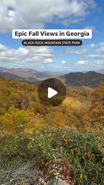 Kerry Murphy | Travel Creator | 🍑 🇺🇸 on Instagram: "🍁 Save this spot ==> Black Rock Mountain near Clayton, GA has some of the best views I’ve ever seen in Georgia! [📸 pics taken 10.26.23]

📍 3085 Black Rock Mountain Pkwy., Mountain City GA

Of course, who knows what this fall will be like with this storm coming 😭. 

Stay safe my Georgia friends. 🙏 

#fall #fallvibes #exploregeorgia #northgeorgia #fallcolors #georgia" Clayton Ga, Georgia Getaways, Fall Foliage Road Trips, Rock Mountain, Georgia Vacation, Mountain City, North Georgia Mountains, North Georgia, Black Rock