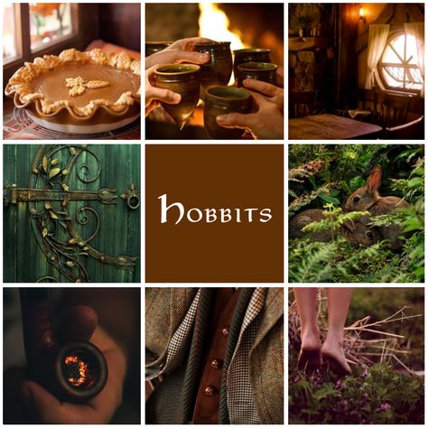 Hobbits moodboard Tolkien Elves Aesthetic, Hobbit Moodboard, Hobbit Aesthetic, Concerning Hobbits, Small Purple Flowers, 2nd Wedding, Green World, Hobbit Hole, Patchwork Cardigan