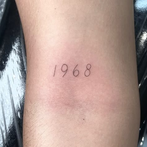 Tiny Birth Year Tattoo, 1950 Tattoo Number, 1932 Tattoo, 1968 Tattoo Number, 1964 Tattoo, 1981 Tattoo, Wedding Anniversary Tattoo, Year Tattoo Number, Inner Wrist Tattoos