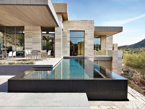 A Contemporary Estancia Home with Modernist Lines | Luxe Interiors + Design House Luxury Modern, Lap Pools, Dream House Modern, Millionaire Homes, Trendy House, Rectangular Pool, Modern Pools, House Luxury, Lap Pool