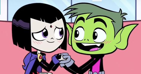 Raven and beast boy ttg cute couple dc Raven And Beast Boy, Beast Boy And Raven, Raven Beast Boy, Ravens Fan, Teen Titans Fanart, Me And Bae, Beast Boy, Matching Pfp, Teen Titans