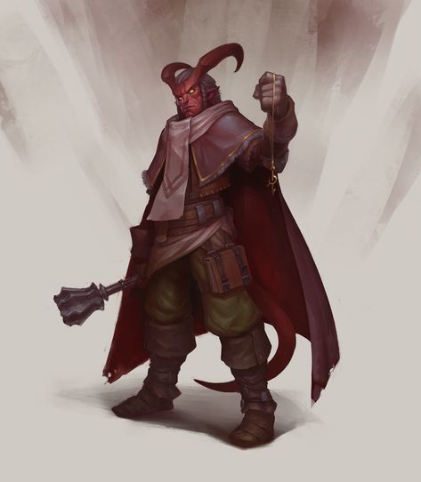 ArtStation - Tiefling Cleric Reborn Dnd, Tiefling Cleric, Tiefling Paladin, Dnd Cleric, Dnd Tiefling, Pathfinder Character, Dungeons And Dragons Game, My Character, Fantasy Races