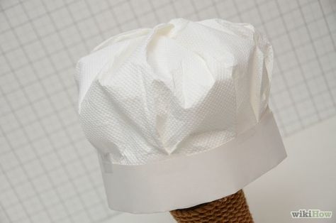 chef's paper hat, diy for kids via wikiHow.com Paper Chef Hats, Chef Hats For Kids, Chef Costume, 19th Century France, Hobbies For Kids, Brownie Girl Scouts, Hat Tutorial, Diy Gifts For Kids, Paper Hat