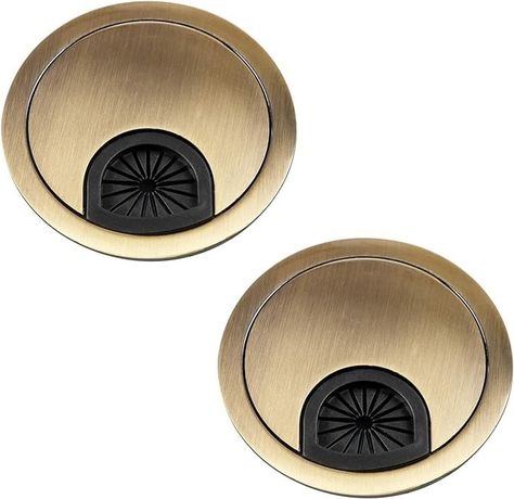 Amazon.com: aoozleny Desk Grommet for Wire Organizer,PC Computer Desk Plastic Grommet Cord, Tidy Cable Hole Cover Organizers,2 Pack (60mm, Gold) : Industrial & Scientific Desk Grommet, Cable Grommet, Wire Organizer, Organizing Wires, Metal Desks, Brushed Bronze, Pc Computer, Gold Branding, Computer Desk