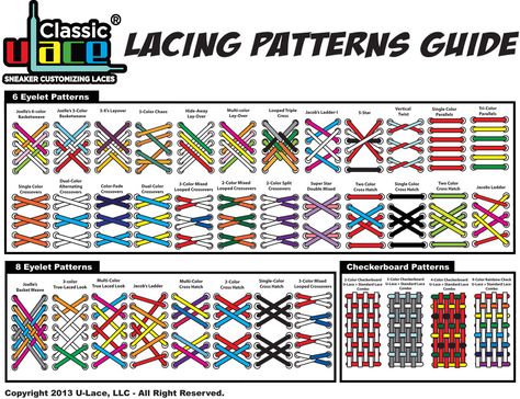 Lacing Guide | U-Lace Cool Lace Patterns For Vans, Emo Shoe Lace Patterns, Two Color Shoe Lace Patterns, High Top Shoe Lace Patterns, 7 Hole Shoe Lace Patterns, Ladder Lace Shoes Tutorial, Ways To Tie Boot Laces, How To Lace Dc Shoes, Double Shoe Lace Patterns