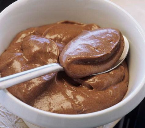 Low-Sugar Desserts - Tofu protein chocolate pudding Protein Chocolate Pudding, Sugar Free Dessert Recipes, Chocolate Banana Pudding, Tofu Dessert, Tofu Protein, Easy Chocolate Pudding, Tofu Pudding, Low Sugar Desserts, Sugar Free Recipes Desserts