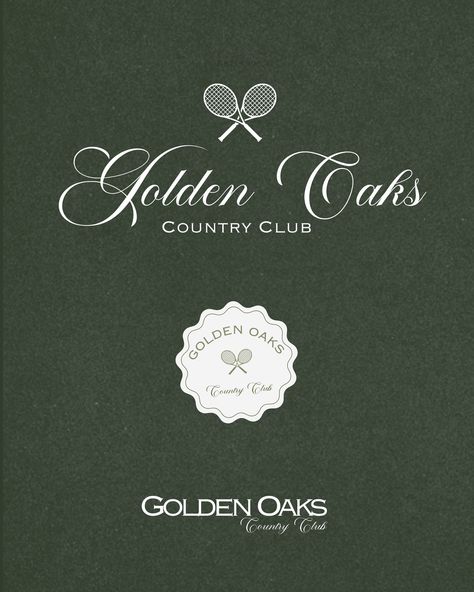 Golden Oaks | Brand Reveal Introducing Golden Oaks Country Club where excellence meets tranquility. 🔑 Their premier facilities include a championship golf course, a state-of-the-art fitness center, and a sparkling pool. Stay tuned for what else I have in store for this project! Brief by: @themondayagency & @thebriefassociation #TBAGOLDENOAKS #wd_branding #briefchallenge #graphicdesigner #designer #creative #logodesign #logodesigner #designportfolio #brandingdesign #freelance #logos #ill... Hamptons Country Club, Retro Country Club Aesthetic, Tennis Branding Design, Golf Branding Design, Country Club Graphic Design, Golf Club Branding, Country Club Branding, Country Club Theme, Social Club Logo