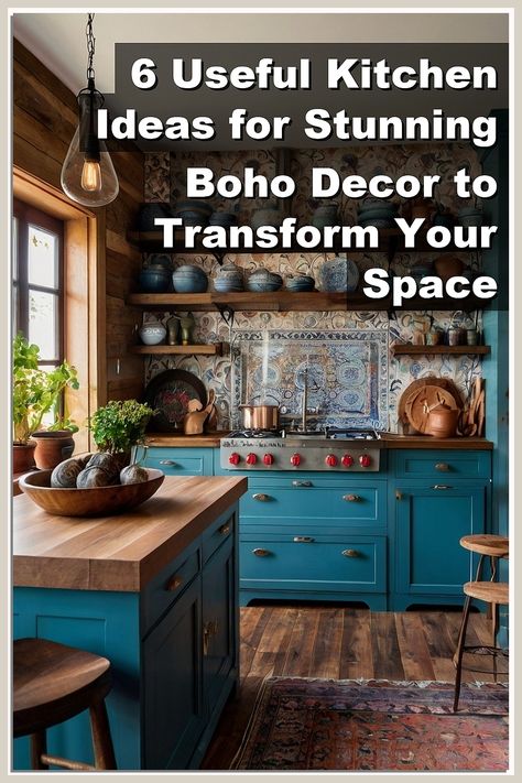 Transform your kitchen into a boho haven with these 6 useful kitchen ideas for stunning boho decor. Discover creative ways to incorporate vibrant colors, natural materials, and eclectic patterns that reflect your unique style. From stylish storage solutions to charming wall art, these tips will inspire you to create a warm and inviting atmosphere. Elevate your culinary space with bohemian flair and make every meal a celebration of creativity and comfort. Vibrant Kitchen Ideas, Boho Kitchen Decor, Van Design, Boho Kitchen, Stylish Storage Solutions, Stylish Storage, Natural Texture, Natural Materials, Storage Solutions