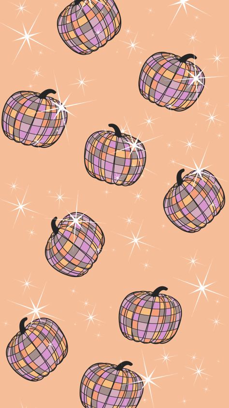 Boo Halloween Wallpaper, Disco Halloween Wallpaper, Pumpkin Disco Ball Wallpaper, Summerween Background, Cute Halloween Phone Backgrounds, Groovy Halloween Wallpaper, Colorful Halloween Wallpaper, Cute Halloween Iphone Wallpaper, Summerween Wallpaper