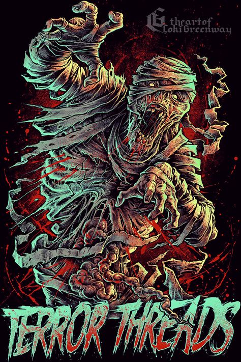 Twisted Art, Geek Poster, Arte Zombie, Metal Drawing, Black Metal Art, Dark Artwork, Tatuaje A Color, Classic Monsters, Skull Face