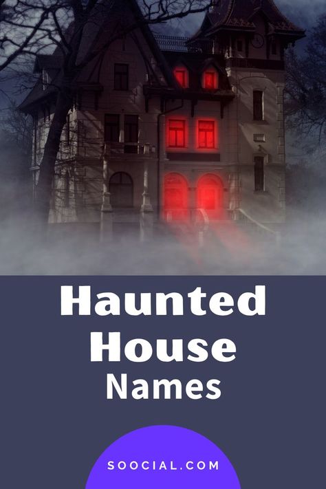 Halloween Party Names, Haunted Towns, New Business Names, Haunted Woods, Halloween Names, Party Names, Spooky House, House Names, Wood Names