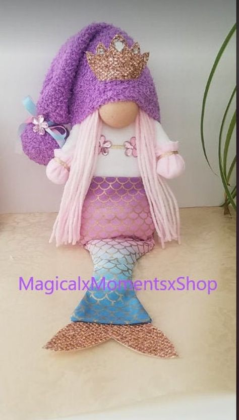 Character Gnomes, Mermaid Gnome, Seasonal Gnomes, Beach Gnomes, Birthday Gnome, Gnome Birthday, Gnomes For Sale, Beach Gnome, Summer Gnomes