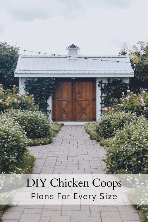 Beautiful backyard chicken coop Diy Chicken Coop 20 Chickens, 20 Chicken Coop Plans, Chicken Coop Plans For 20 Chickens, 10 Chicken Coop Plans, Walk In Chicken Coop Plans, Build Your Own Chicken Coop, Chicken Coop Building, Chicken Coop Building Plans, Happy Chickens