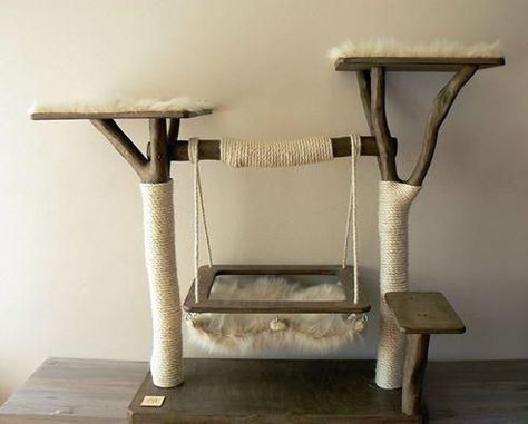 Katt Diy, Popsicle Stick Crafts House, Katt Grejer, Kat Diy, Cat Tree House, Diy Cat Tree, Cat House Diy, Diy Cat Toys, Cats Diy Projects