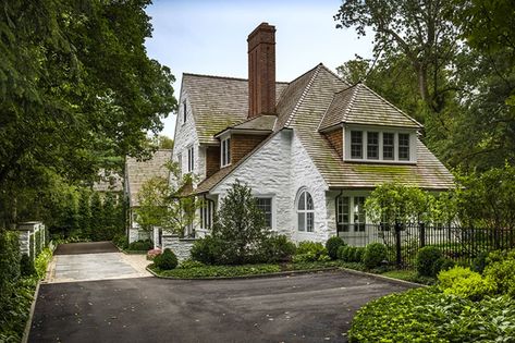 Arts And Crafts House Exterior, English Arts And Crafts, Architects Portfolio, Dormer Window, Stone Exterior, Arts And Crafts House, Cottage Cabin, Roof Lines, Painted Stone