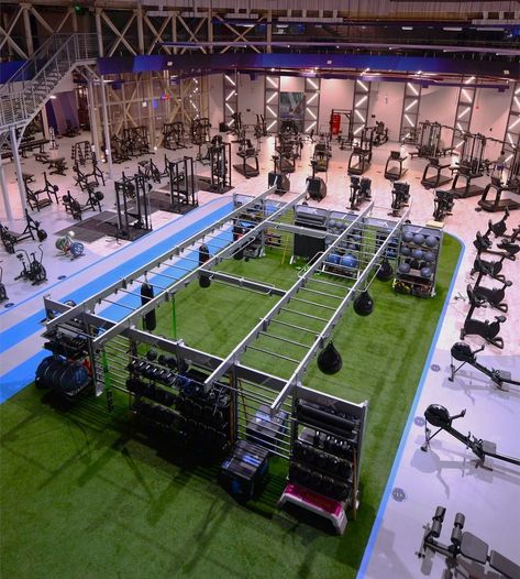 INSTALLATION ALERT ‼️

📍Doha, Qatar based M Active Men develops premium health club experiences and a deep training environment for its membership. Prioritizing functional and strength-based training areas at its epicenter, a 500 sq. ft Gym Rax connected Bridge + Bay configuration defines the fitness floor.

The exaggerated movement-based training zone features a plethora of open floor space and packs an assortment of innovative training accessories to accommodate endless workout variety. Functional Training Gym Design, Functional Gym Design, Home Mma Gym, Dogpound Gym, Training Center Design, Functional Training Gym, Fitness Design Gym, Home Workout Gym, Sports Training Facility