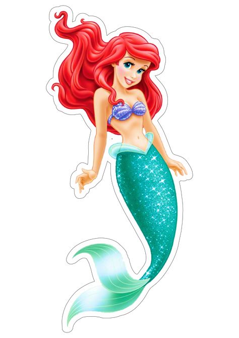 Ariel Cake Toppers, Magic Birthday Party, Ariel Cake, Ariel Birthday Party, Disney Png, Baby Food Jar Crafts, Little Mermaid Cakes, 1st Birthday Girl Decorations, Mermaid Theme Birthday Party