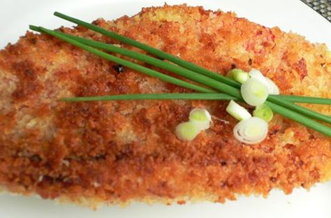 Panko Crusted Mahi Mahi w/Homemade Tartar Sauce Crusted Mahi Mahi, Baked Mahi Mahi, Blackened Fish, Meal For Two, Recipes Seafood, Homemade Tartar Sauce, Fish Dinner, Tartar Sauce, Healthy Fish