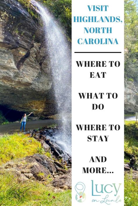 Getaway To Highlands, North Carolina: I’ve got the best activity, food, accommodation, and day trip recommendations for you! #travel #travelblog #blog #blogger #travelblogger #destination #trip #southeast #unitedstates #us #highlands #northcarolina #nc #blueridge #blueridgemountains #southernblueridge #southernblueridgemountains Highlands North Carolina, Visit North Carolina, North Carolina Vacations, Spring Break Nails, Highlands Nc, Spring Break Destinations, North Carolina Travel, Scenic Roads, Smoky Mountain National Park