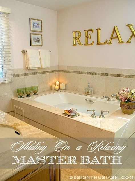 Relaxing Master Bath, Tub Decor, Master Bath Renovation, Architecture Renovation, Bathtub Decor, Bath Renovation, Spa Like Bathroom, Bathroom Red, Ideas Hogar