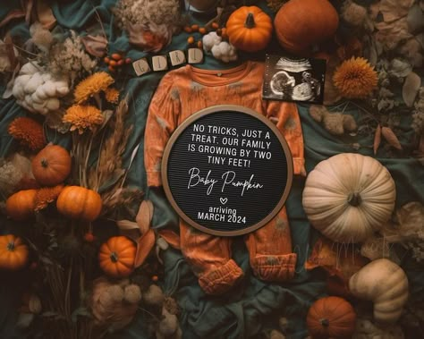 Halloween Girl Pregnancy Announcement, Pumpkin Baby Girl Announcement, Social Media Gender Reveal, Unique October Reveal, Fall Autumn Baby - Etsy Baby Due October Announcement, Pumpkin Baby Announcement With Sibling, October Birth Announcement, October Baby Announcement 2024, Pumpkin Baby Reveal, Halloween Themed Pregnancy Announcement, October Due Date Announcement, Spooky Baby Announcement, Pregnancy Announcement September