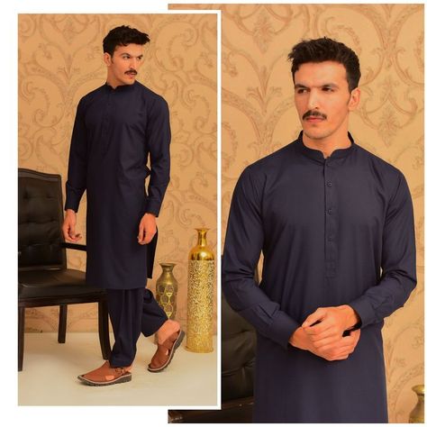 Shalwar Kameez for Men Kurtas For Men, Suit Collection, Shalwar Kameez, Classic Silhouette, Limited Stock, Hands On, Cupboard, Chef's Jackets, Pakistan