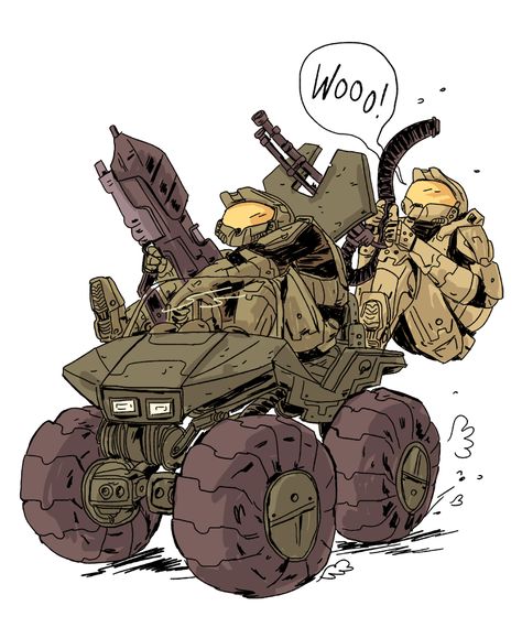 Halo Halo Warthog, Odst Halo, Halo Drawings, Halo Funny, Halo Video Game, Halo Spartan, Halo Art, Halo Series, Halo Master Chief